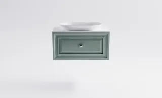 Тумба с раковиной Astra-Form Шарм 4631177713323 70 см зелёный матовый